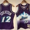 John Stockton Utah Jazz Mitchell & Ness 1996-1997 Mountains Authentic Jersey