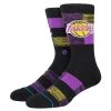 2023 Los Angeles Lakers LA Stance NBA Cryptic Crew Socks Large Men's 9-13