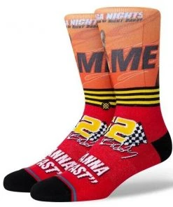 Talladega Nights I Wanna Go Fast Ricky Bobby Stance Socks Large Men's 9-13