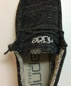 Hey Dude Wally Stretch Meteorite Men's Shoes Lightweight Casual Slip On Comfort Hey Dude Shoes