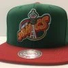 Seattle SuperSonics Mitchell & Ness NBA Snapback Hat XL Logo 2Tone Cap Sonics