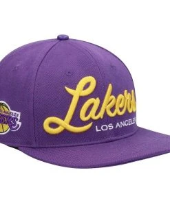 Los Angeles Lakers LA Pro Standard NBA Snapback Hat Flat Brim Adjustable Cap