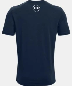 Under Armour Mens UA Freedom Hook Logo Short Sleeve Graphic T-Shirt SS Tee