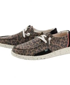 Hey Dude Wendy Jungle Hey Dude Shoes Hey Dude Wendy Python Brown Lightweight Casual Comfortable Slip On Women's Shoes