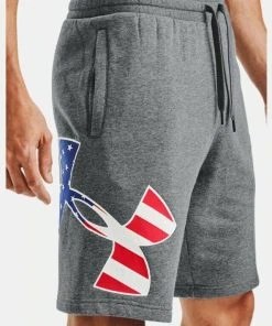Under Armour Men's UA Freedom Rival Big Flag Logo Casual Workout Fitness Shorts 23 Under Armour Men's UA Freedom Rival Big Flag Logo Casual Workout Fitness Shorts