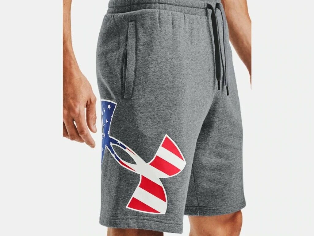 Under Armour Men's UA Freedom Rival Big Flag Logo Casual Workout Fitness Shorts 12 Under Armour Men's UA Freedom Rival Big Flag Logo Casual Workout Fitness Shorts