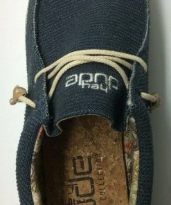 Hey Dude Wally Eden Navy Men's Shoes Comfortable Lightweight Slip On Casual Shoe 11 Hey Dude Wally Eden Navy Men's Shoes Comfortable Lightweight Slip On Casual Shoe