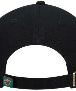 ’47 Minnesota Wild '47 Brand NHL Clean Up Adjustable Strapback Hat Dad Cap Black