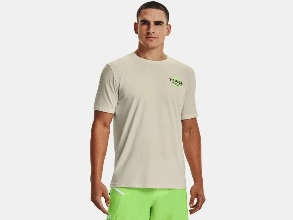 Under Armour Mens UA Fish Bass Waterblur Graphic Short Sleeve Graphic T-Shirt 2 Under Armour Mens UA Fish Bass Waterblur Graphic Short Sleeve Graphic T-Shirt