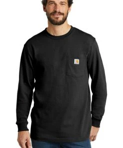 Carhartt Workwear Pocket Long Sleeve T-Shirt K126 Heavyweight Jersey Knit Tee