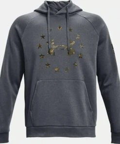 Under Armour Men's UA Freedom Fleece Big Logo Hoodie Hooded Sweatshirt