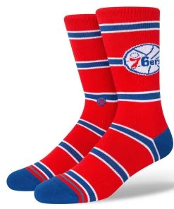 Philadelphia 76ers Stance NBA HWC Hardwood Classics Crew Socks Large Men 9-13