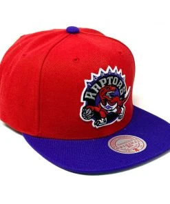 Toronto Raptors Mitchell & Ness NBA Snapback Hat 2Tone Hardwood Classics Cap