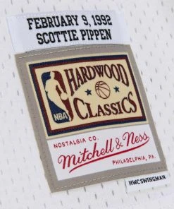 1992 NBA All-Star Game Scottie Pippen #30 Mitchell & Ness White Authentic Jersey 10 1992 NBA All-Star Game Scottie Pippen #30 Mitchell & Ness White Authentic Jersey