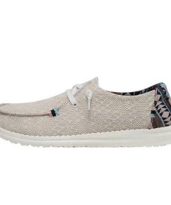 Hey Dude Wendy Boho Aztec Pink Women's Lightweight Shoes Slip On Comfortable