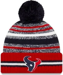 2021 Houston Texans New Era Knit Hat On Field Sideline Beanie Stocking Cap NFL