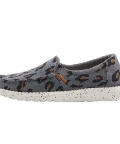 Hey Dude Wendy Misty Charcoal Cheetah Women's Lightweight Slip On Casual Shoe Hey Dude Shoes 8 Hey Dude Wendy Misty Charcoal Cheetah Women's Lightweight Slip On Casual Shoe Hey Dude Shoes