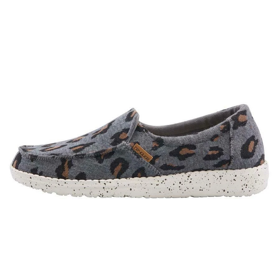 Hey Dude Wendy Misty Charcoal Cheetah Women's Lightweight Slip On Casual Shoe Hey Dude Shoes 3 Hey Dude Wendy Misty Charcoal Cheetah Women's Lightweight Slip On Casual Shoe Hey Dude Shoes