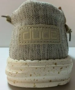 Hey Dude Wally Recycled Leather Travertine Men's Shoes Comfortable Lightweight Hey Dude Shoes