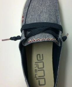 Hey Dude Wendy Flora Iris Blue Lightweight Casual Comfort Slip On Women's Shoes