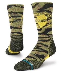 Stance X Wu-Tang Clan Wu World Camo Hip Hop FEEL360 Crew Socks Large Men's 9-13