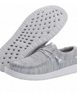 Hey Dude Shoes Hey Dude Wally Free Sox Metal Men's Shoes Comfortable Lightweight Slip On Shoes