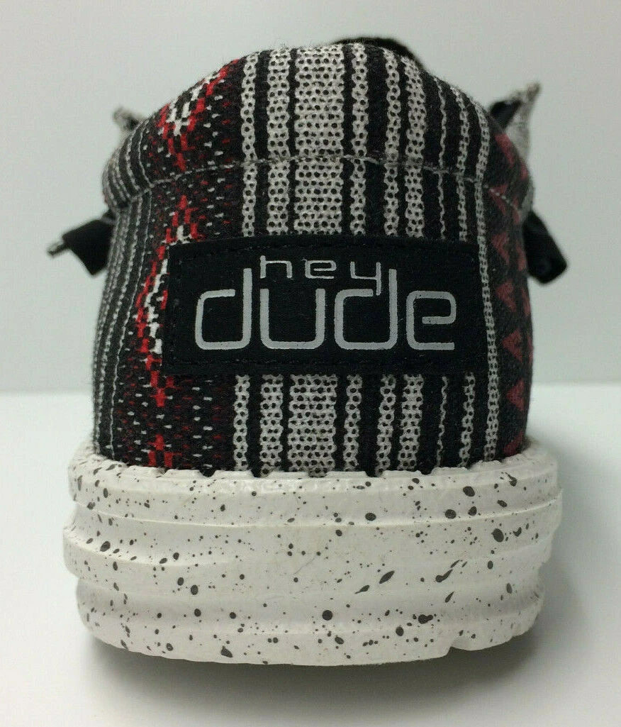 Hey Dude Wally Sox Funk Black Aztec Men's Shoes Comfortable Lightweight Slip On Hey Dude Shoes 4 Hey Dude Wally Sox Funk Black Aztec Men's Shoes Comfortable Lightweight Slip On Hey Dude Shoes