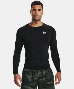 Under Armour Men's UA Compression Long Sleeve HeatGear T-Shirt Sonic Workout Tee