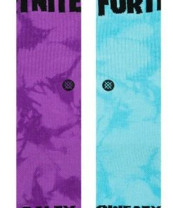 Stance X Fortnite Victory Royale Sweat Pure Salt Socks Large Men's 9-13