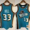 Grant Hill Detroit Pistons Mitchell & Ness NBA Authentic Jersey 1998-1999 Teal