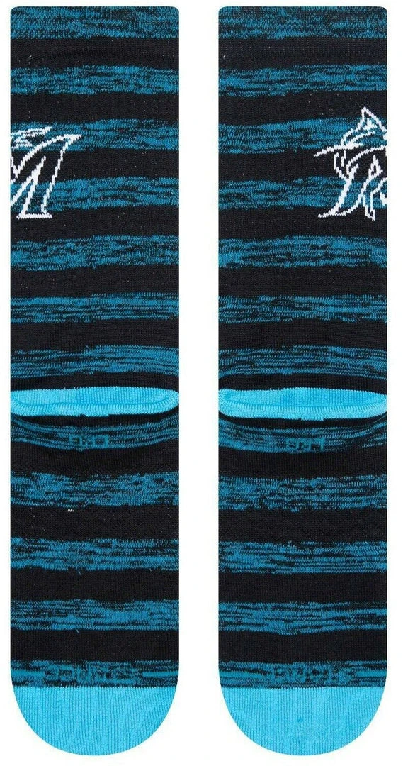 2022 Miami Marlins M Stance Black MLB Twist Baseball Socks Large Men's 9-13 3 2022 Miami Marlins M Stance Black MLB Twist Baseball Socks Large Men's 9-13