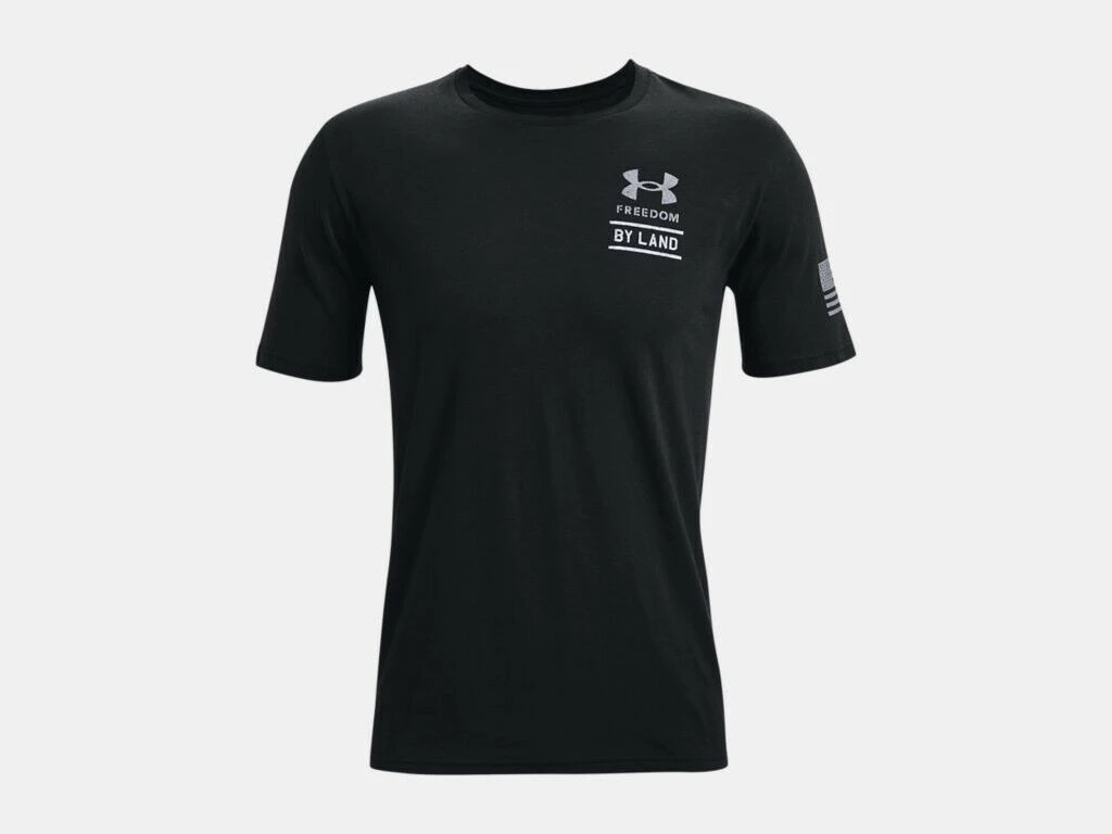 Under Armour Mens UA Freedom By Land Short Sleeve Graphic T-Shirt 4 Under Armour Mens UA Freedom By Land Short Sleeve Graphic T-Shirt