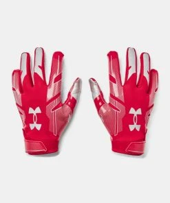 2022 Under Armour Boys UA F8 Youth Football Receivers Gloves Running Back Gloves