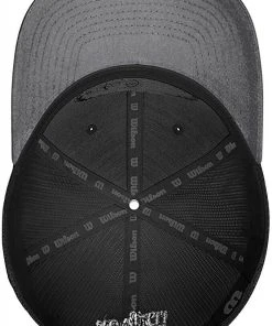 Wilson A2000 Leather Patch Baseball Snapback Mesh Back Snapback Hat Cap USA