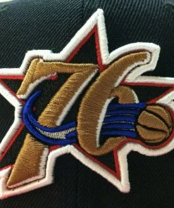Philadelphia 76ers Mitchell & Ness NBA Snapback Hat 2Tone Hardwood Cap Sixers