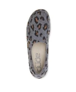 Hey Dude Wendy Misty Charcoal Cheetah Women's Lightweight Slip On Casual Shoe Hey Dude Shoes 11 Hey Dude Wendy Misty Charcoal Cheetah Women's Lightweight Slip On Casual Shoe Hey Dude Shoes