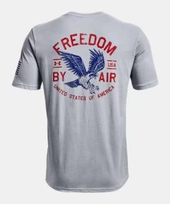 Under Armour Mens UA Freedom By Air Logo Short Sleeve Graphic T-Shirt SS Tee 10 Under Armour Mens UA Freedom By Air Logo Short Sleeve Graphic T-Shirt SS Tee