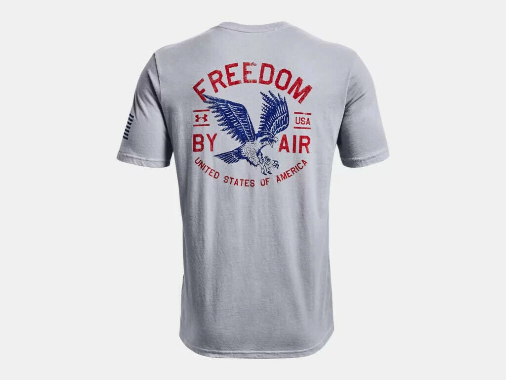 Under Armour Mens UA Freedom By Air Logo Short Sleeve Graphic T-Shirt SS Tee 5 Under Armour Mens UA Freedom By Air Logo Short Sleeve Graphic T-Shirt SS Tee