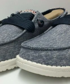 Hey Dude Wendy Flora Iris Blue Lightweight Casual Comfort Slip On Women's Shoes