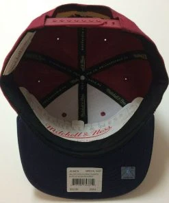 Denver Nuggets Mitchell & Ness NBA Adjustable Snapback Hat 2Tone Flat Brim Cap