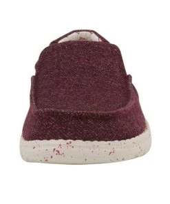 Hey Dude Wendy Misty Burgundy Women's Lightweight SlipOn Comfortable Casual Shoe