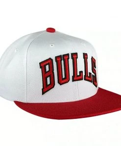 Chicago Bulls Mitchell & Ness NBA Snapback Hat 2Tone Hardwood Classics Cap