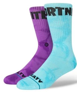 Stance X Fortnite Victory Royale Sweat Pure Salt Socks Large Men's 9-13