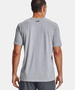 Under Armour Mens UA Freedom Big Flag Logo Short Sleeve Graphic T-Shirt SS Tee