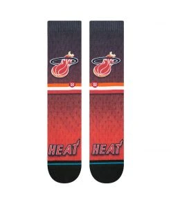Miami Heat Stance NBA HWC Fader Hardwood Classics Crew Socks Large Mens 9-13