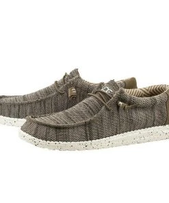 Hey Dude Wally Sox Funk Brown Men's Shoes Comfortable Lightweight SlipOn Casual Hey Dude Shoes