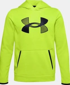 Under Armour Boy's UA Fleece Big Logo Hoodie Hooded Sweatshirt Armour Fleece