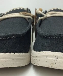 Hey Dude Wendy Natural Carbon Women's Lightweight Comfortable Shoes Slip On