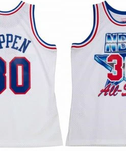 1992 NBA All-Star Game Scottie Pippen #30 Mitchell & Ness White Authentic Jersey
