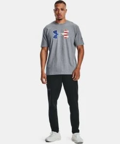 Under Armour Mens UA Freedom Big Flag Logo Short Sleeve Graphic T-Shirt SS Tee 36 Under Armour Mens UA Freedom Big Flag Logo Short Sleeve Graphic T-Shirt SS Tee
